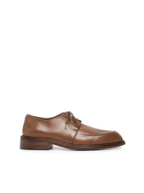 almond-toe leather oxford shoes