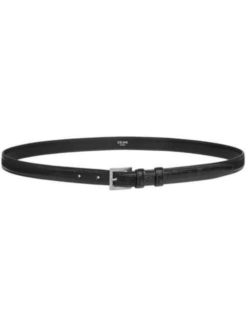 Celine BC-13 20mm Lizard Embossed Calfskin Belt Black