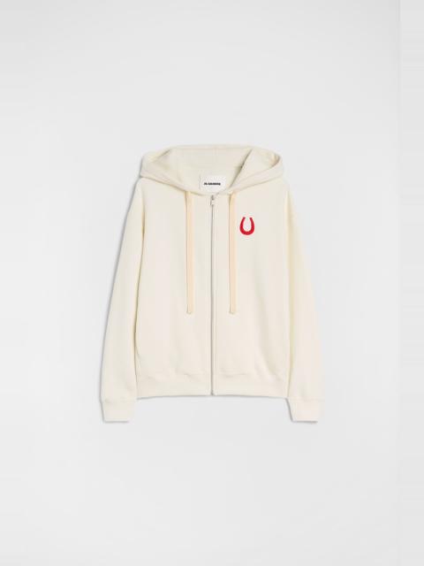 Cotton Terry Zip-Up Sweatshirt