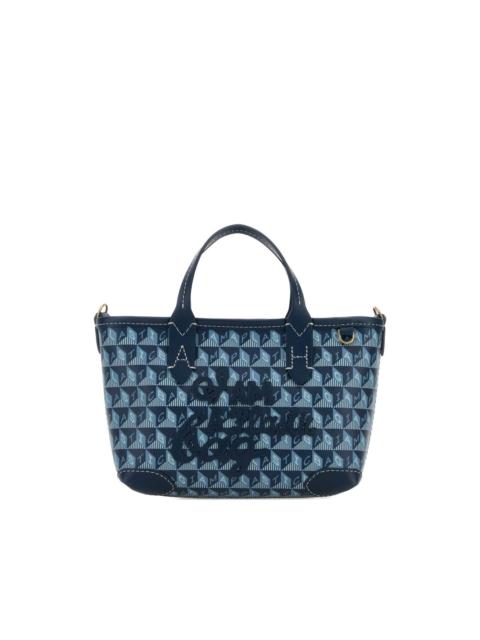 geometric-motif tote bag