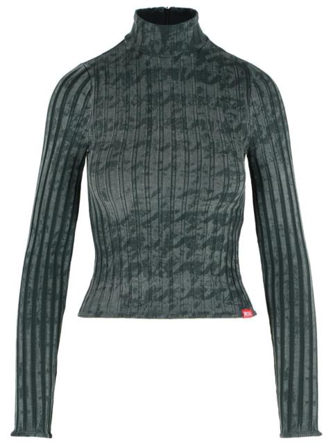 Diesel Grey Cotton Blend Sweater