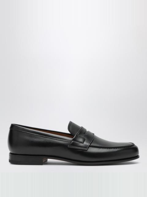 Black leather Heswall loafers