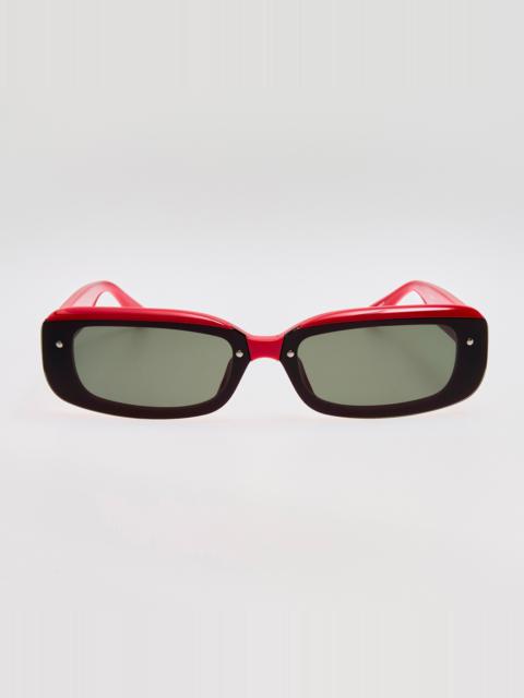 Flick Sunglasses in Red and Black