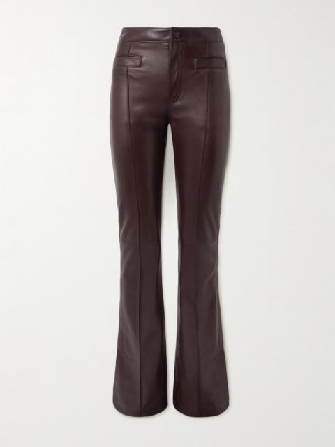 Leather Flared Pants