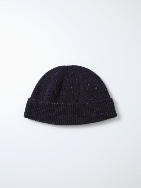 ROTOTO - NEP WOOL SEAMLESS BEANIE - NAVY