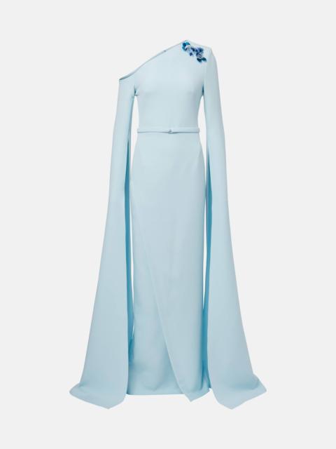 Rinna embellished crêpe gown