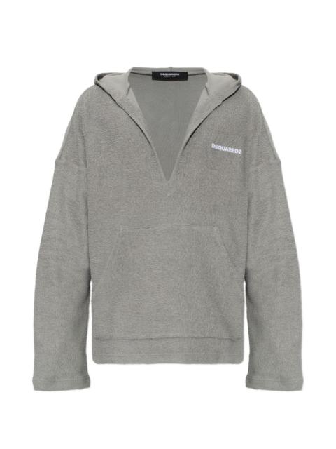 V-neck hoodie