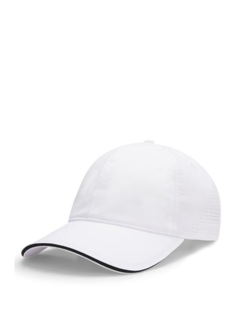 STRETCH-NYLON CAP WITH GLOSS LOGO