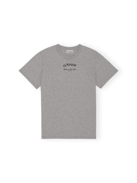 GREY RELAXED O-NECK T-SHIRT