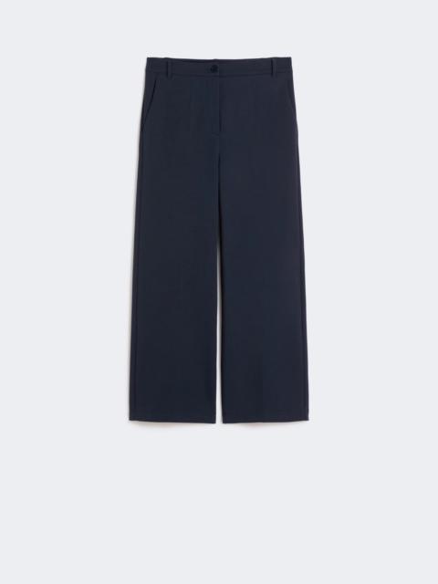 Double-faced jersey trousers - NAVY