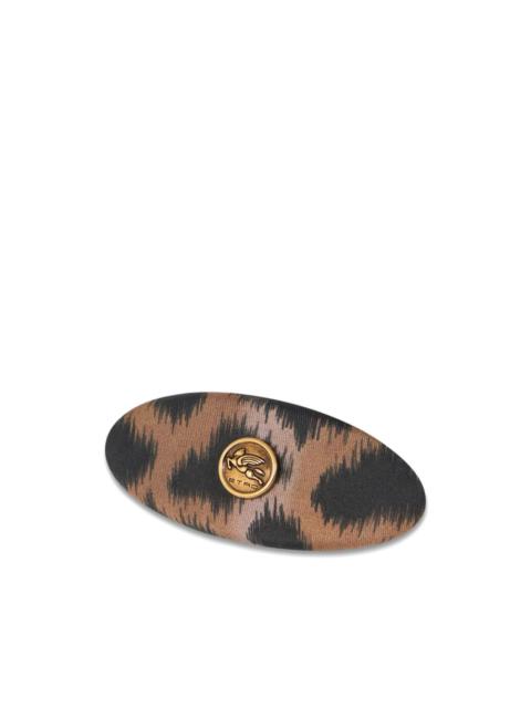 leopard-print hair clip