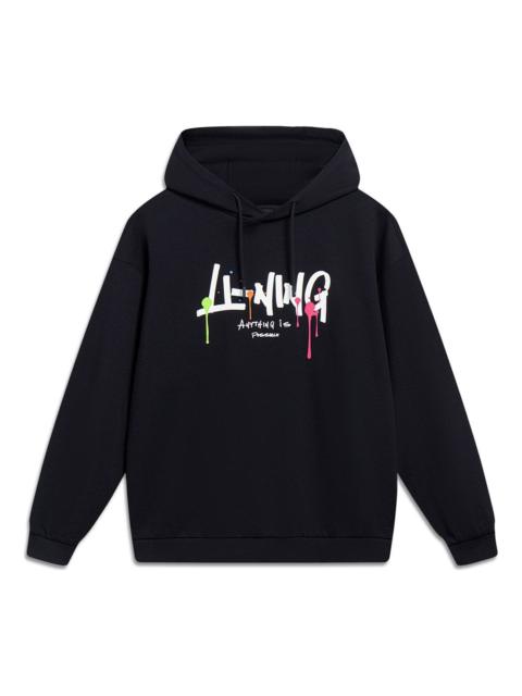 Li-Ning Anything Is Possible Graphic Hoodie 'Black' AWDT559-2