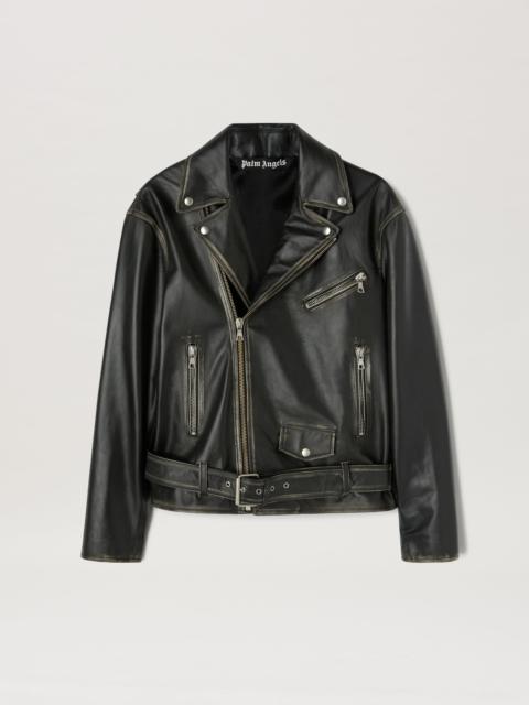 Logo Vintage Leather Jacket