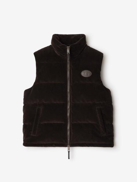 Corduroy Puffer Gilet