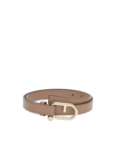 Nuvola leather buckle belt