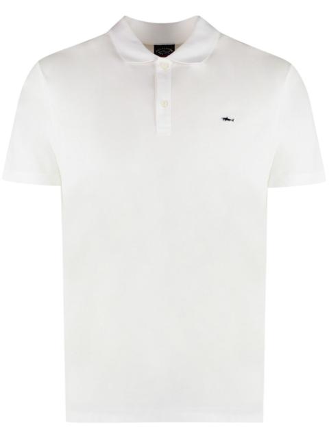 embroidered logo polo shirt