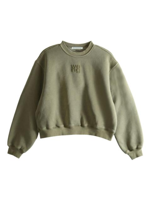 embossed sweatshirt