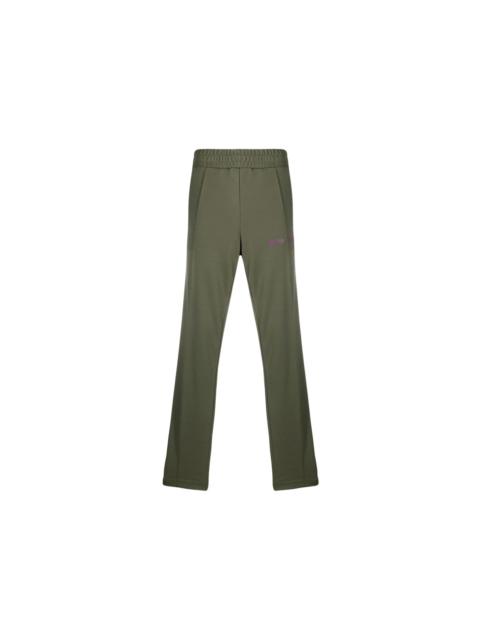 Palm Angels Side Stripe Track Pants Military Green/Purple