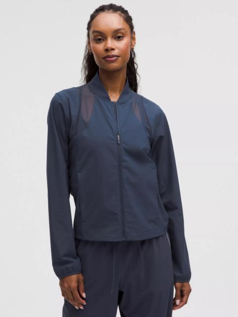 Mesh-Ventilated Tennis Jacket