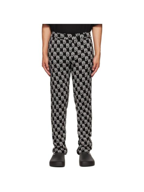 Black Jacquard Lounge Pants