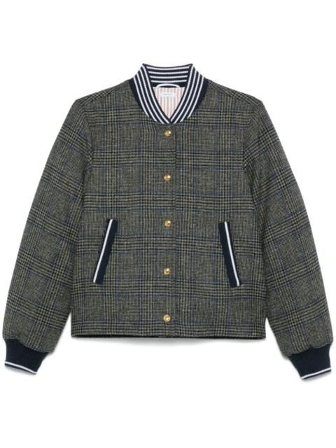 Prince of Wales Hunting tweed bomber jascket