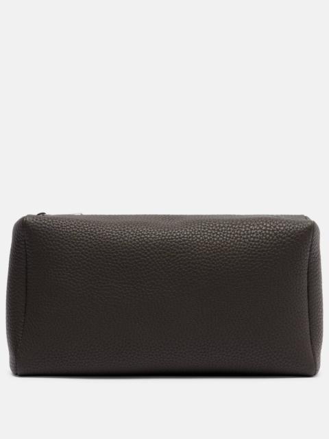 Squared Compact leather clutch