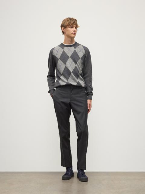 Argyll Mid Grey Cashmere Jumper