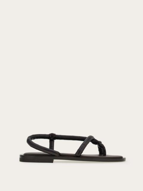 Flat strappy sandal