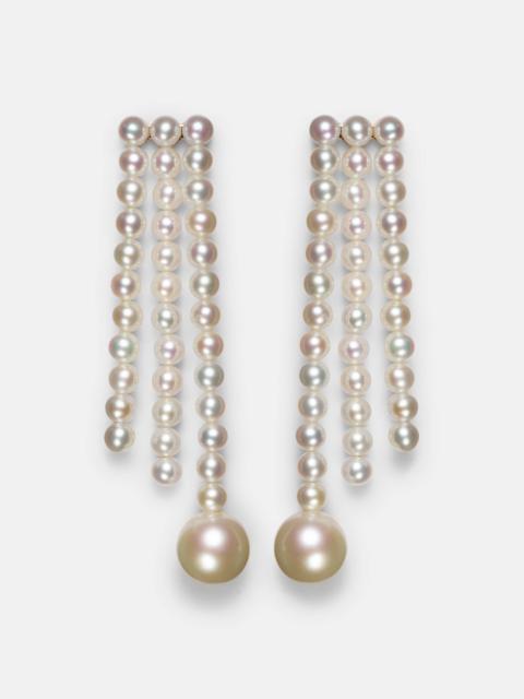 La Valse 14kt gold earrings with pearls