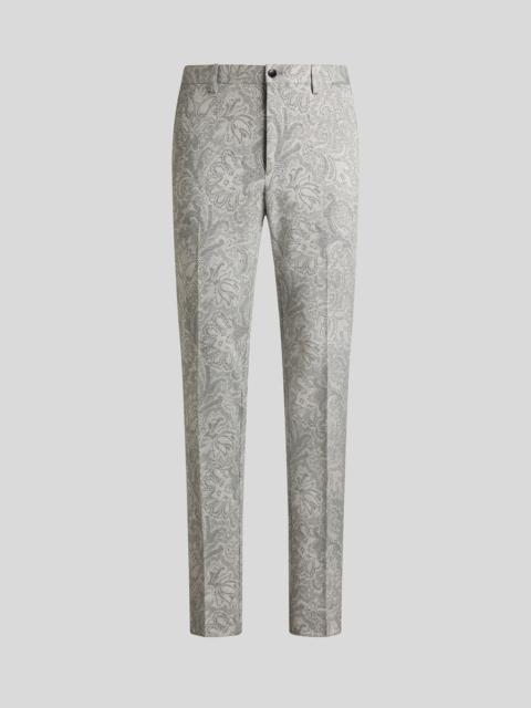 COTTON JACQUARD TROUSERS