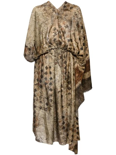 asymmetric maxi dress