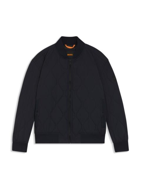 ONION-QUILTED JACKET WITH WATER-REPELLENT FINISH