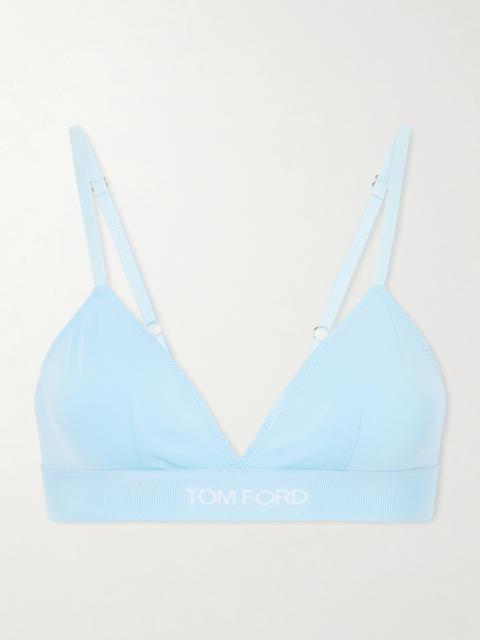 Stretch-modal Jersey Soft-cup Triangle Bra
