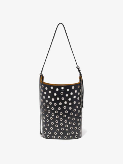 Brant Bucket Bag in Eyelet Covered Smooth Calf