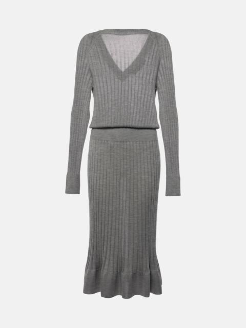 Eden wool-blend midi dress
