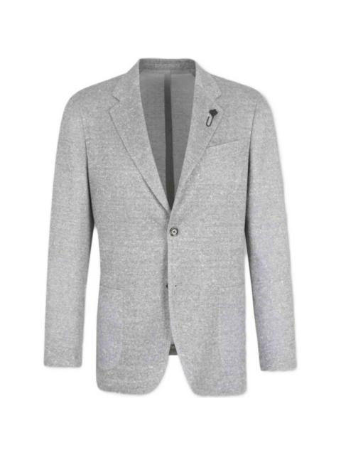 single-breasted knitted blazer