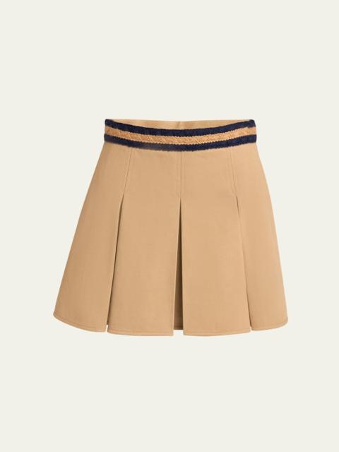 Pleated Mini Skirt