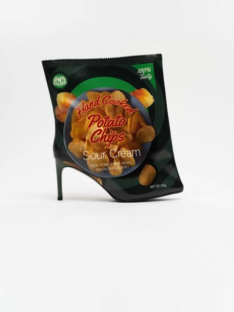 Potato Chips Package Detail Pin Heel Boots
