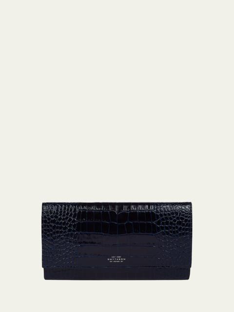 Marshall Mara Croc-Embossed Leather Travel Wallet