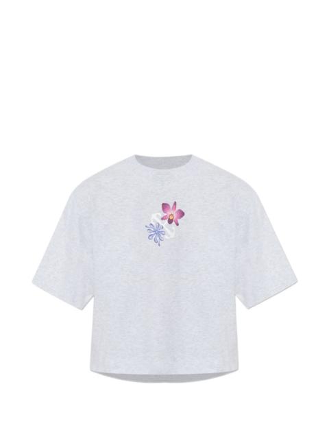 floral-print T-shirt
