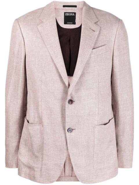 tailored single-breasted blazer