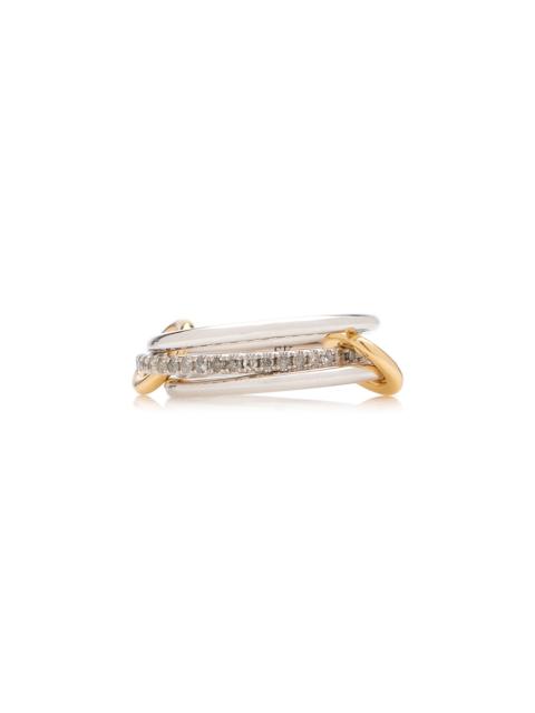 Sonny 18K Yellow Gold, Sterling Silver Diamond Ring silver