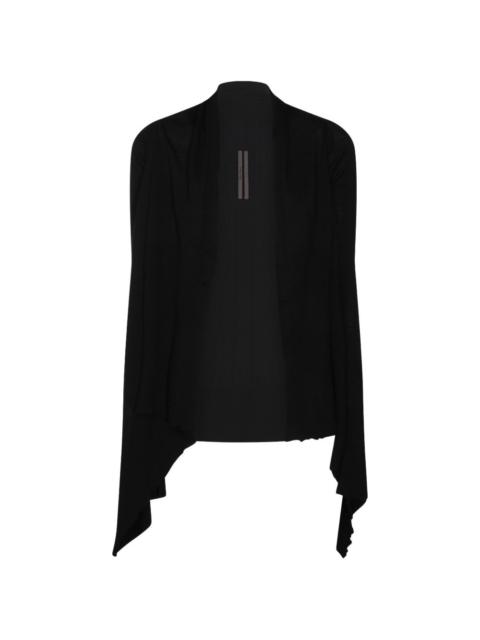 asymmetric draped cardigan