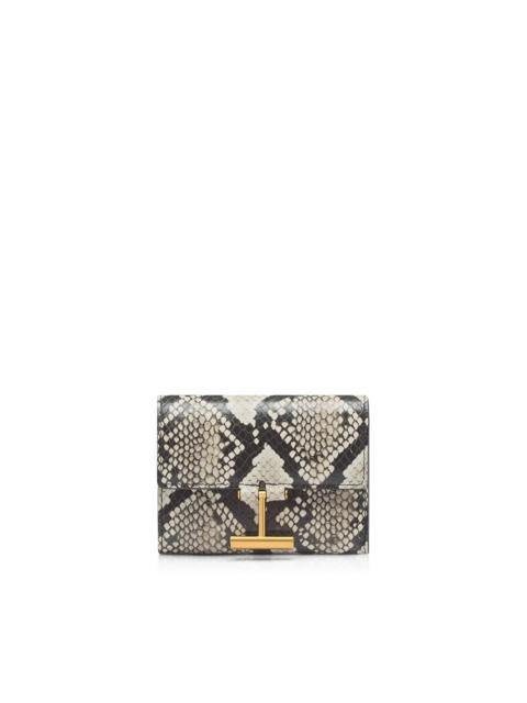 PRINTED PYTHON TARA COMPACT WALLET
