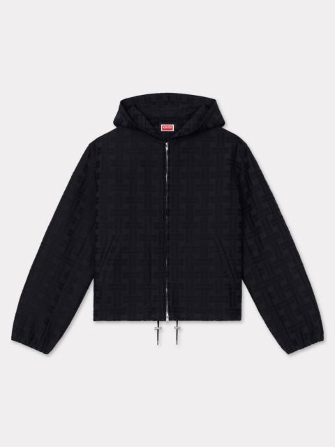 'KENZO Weave' hooded overshirt in cotton jacquard