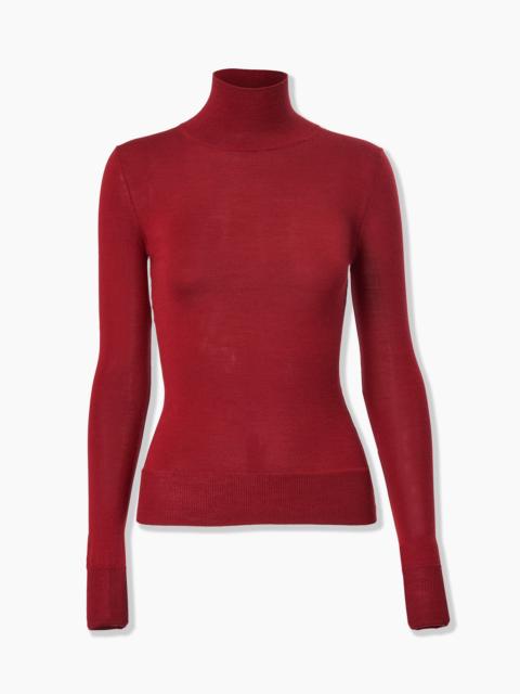 Merino-Silk Turtleneck Sweater