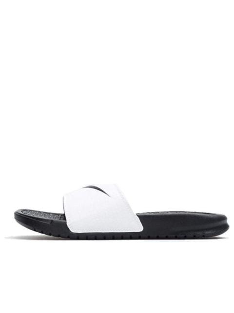 (WMNS) Nike KLAPKI Benassi Swoosh 'Black White' 312432-102