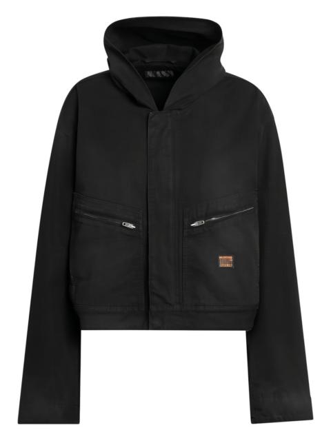 hooded zip-up jacket