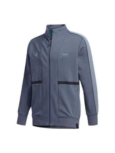 adidas Cozy Sports Stand Collar Jacket Blue FM9357