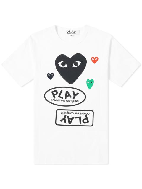 Comme des Garcons Play Multi Logo Tee